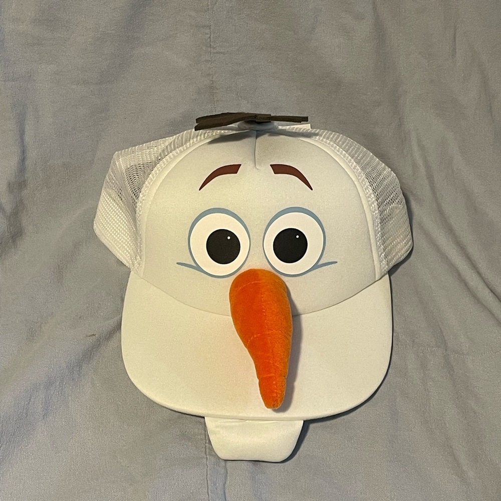 NEW Walt Disney Parks Frozen Movie Olaf Snowman Mesh‎ Character Adult Hat Cap